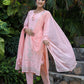 Pink Modal Silk Suit Set