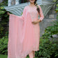 Pink Modal Silk Suit Set