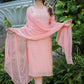 Pink Modal Silk Suit Set