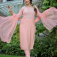 Pink Modal Silk Suit Set