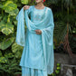 Sea Green Modal Silk Suit Set