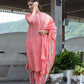 Pink Printed Cotton suit set