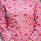 Pink Ethnic Print Cotton Kurta Pant Set