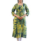 Green Shibori Tie Dye Cotton Casual Kurta