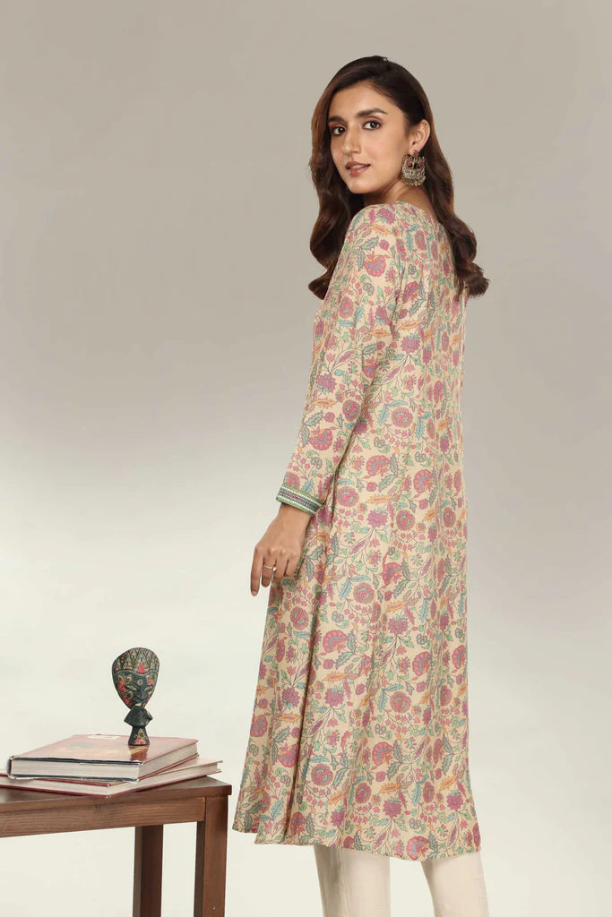 Multicolor Printed Cotton Kurta