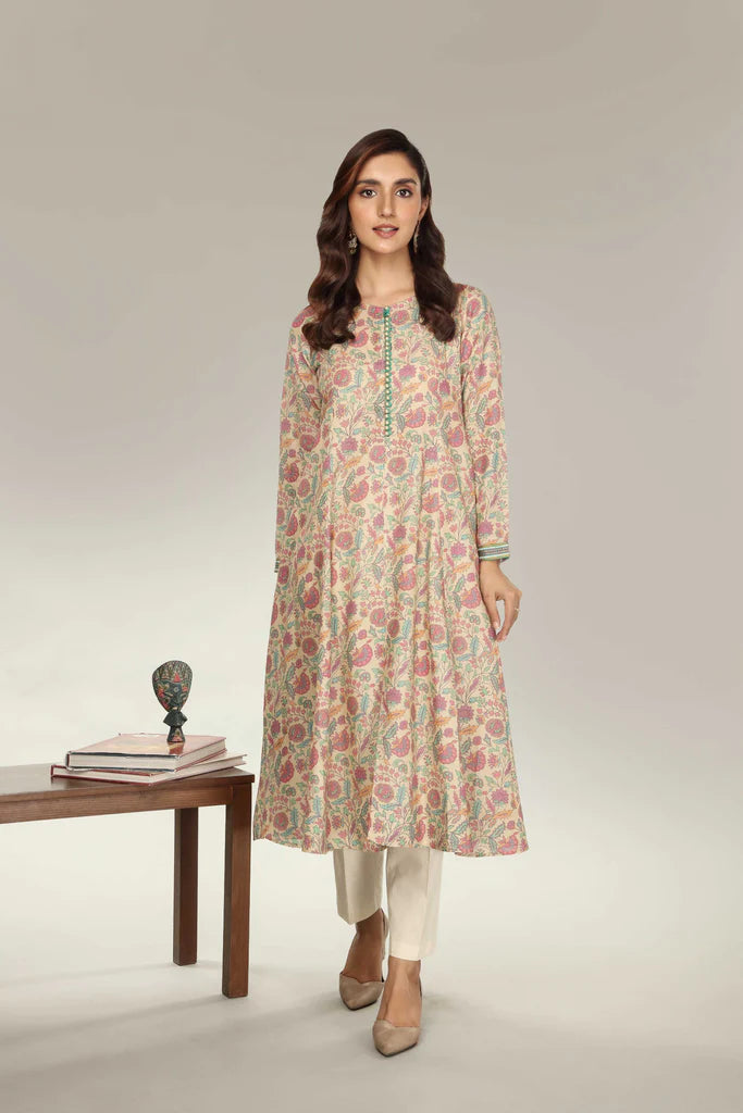 Multicolor Printed Cotton Kurta