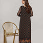 Black Printed Cotton Kurta
