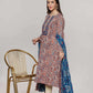 Blue Printed Dupatta