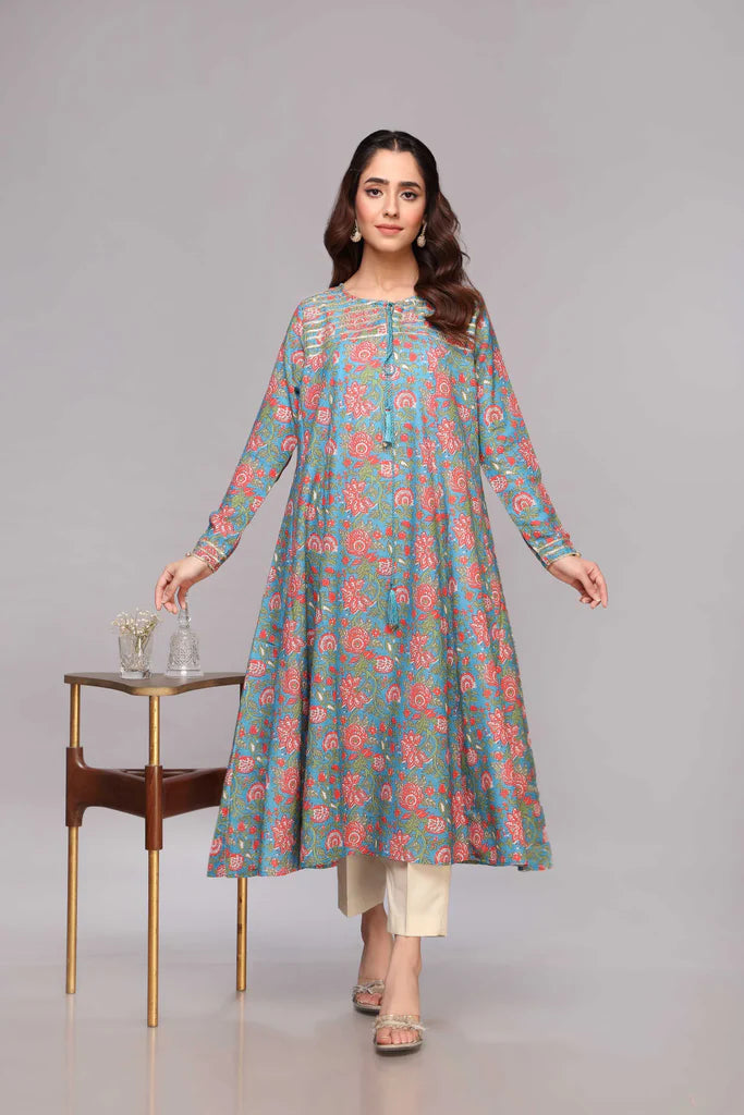 Multicolor Printed Cotton Kurta