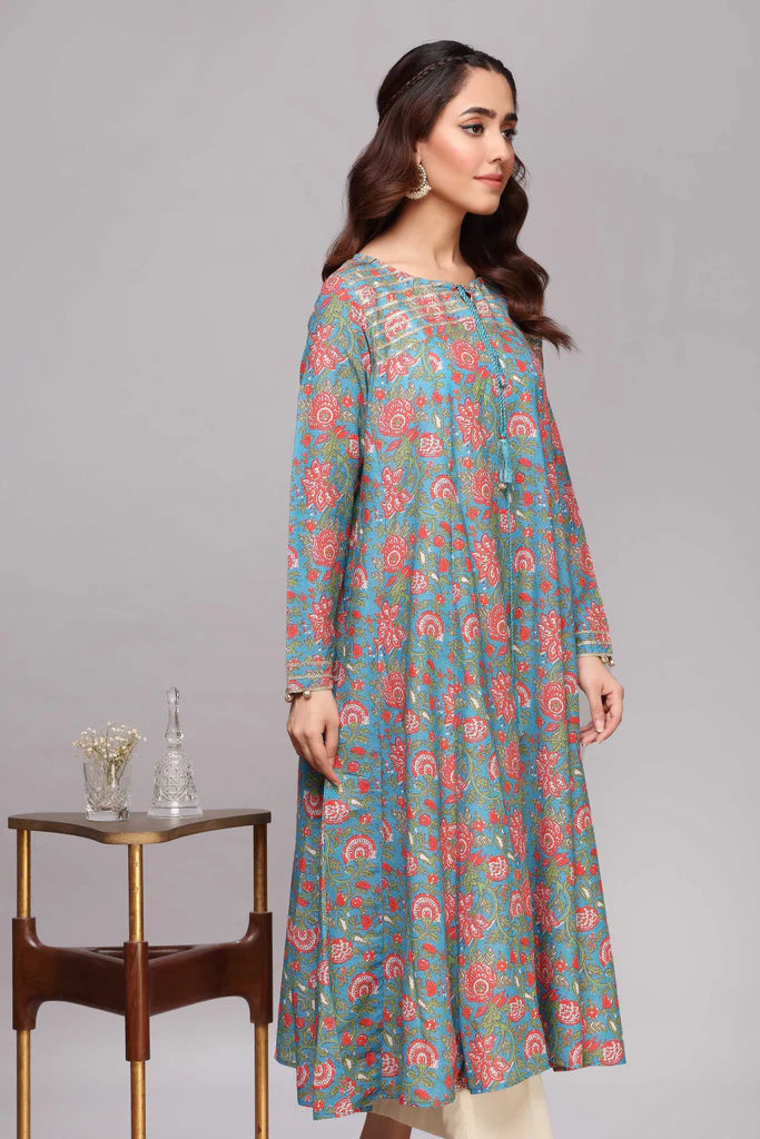 Multicolor Printed Cotton Kurta