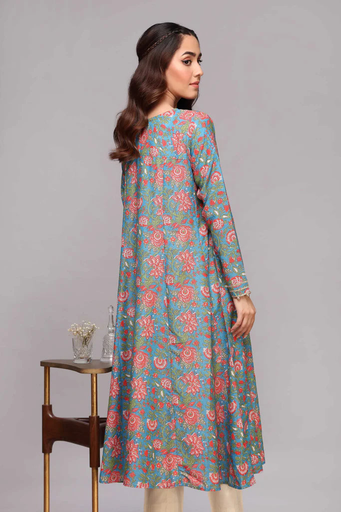 Multicolor Printed Cotton Kurta