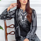 Black Embroidered Cotton Kurta