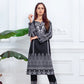 Black Embroidered Cotton Kurta