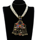 Multicolor Handcrafted Brass Tribal Necklace