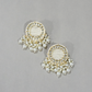 White Pearls Handcrafted Stud Earrings