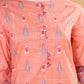 Orange Cotton Hand Block Printed Kurta