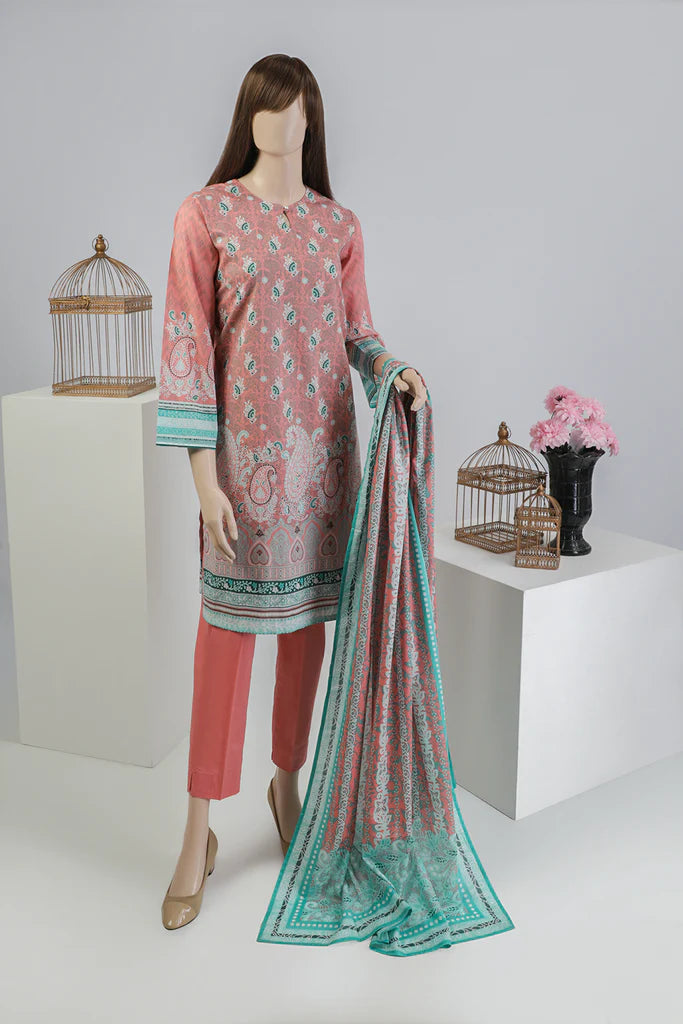 Coral Cotton Hand Block Printed Kurta