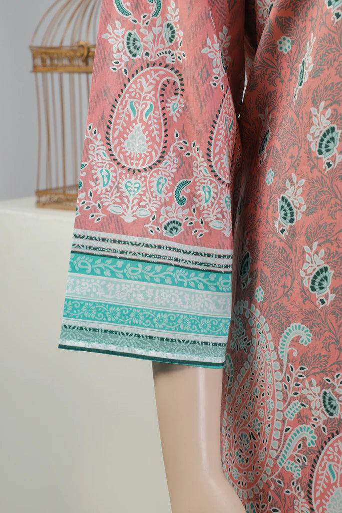 Coral Cotton Hand Block Printed Kurta