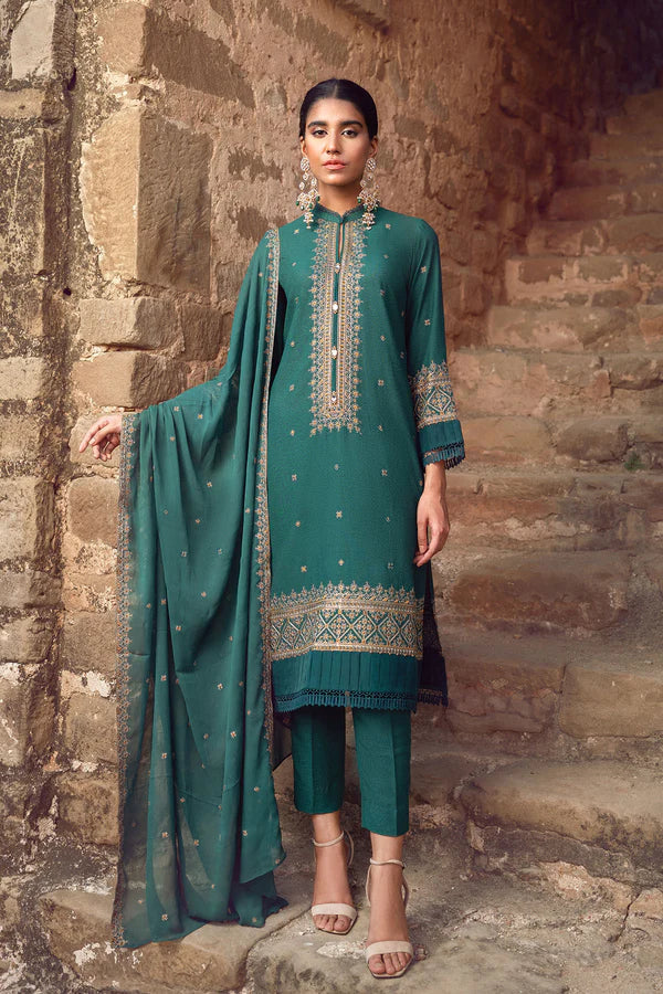 Green Embroidered Kurta