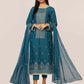 Teal Blue Georgette Dupatta